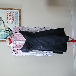 Stappy Black Pleather Dress